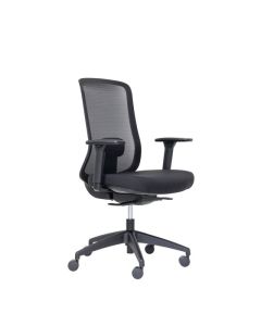 Buro Elan Chair, with Arms - Black