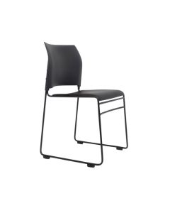 Buro Maxim Sled Chair, Black Frame