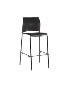 Buro Maxim 4-Leg Barstool, Black Frame