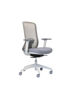 Buro Elan Chair, with Arms - Light Grey