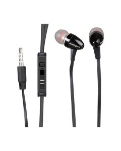 KENSINGTON STEREO EARPHONES WITH MIC AND BLACK