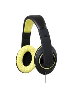 KENSINGTON OVER EAR HEADPHONES WITH INLINE MIC AND VOLUME CON YELLOW