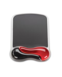 KENSINGTON GEL SERIES MOUSE PAD- RED/BLACK