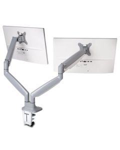 KENSINGTON SMARTFIT ONE TOUCH ADJUST DUAL MONITOR ARM GREY