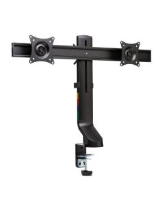 KENSINGTON SPACE SAVING DUAL MONITOR ARM BLACK