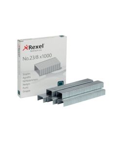 REXEL STAPLES 23/8MM BOX 1000