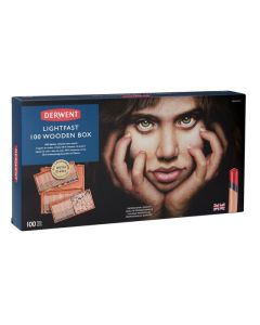 DERWENT LIGHTFAST PENCIL WOODEN BOX 100