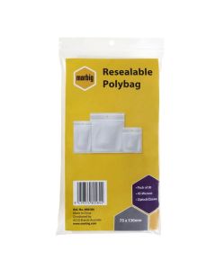 MARBIG  ZIP LOCK BAGS 75MMX130MM PK50