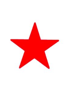 DESKMATE PRE-INKED MERIT STAMP STAR RED