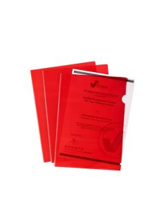 MARBIG LETTER FILE A4 ULTRA FILE RED PACK10