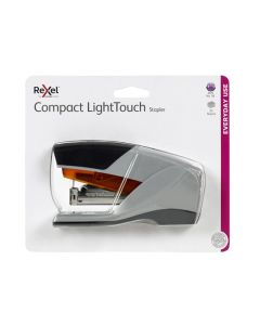 REXEL STAPLER H/STRIP LIGHT TOUCH GREY