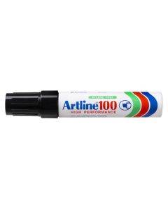 ARTLINE 100 PERMANENT MARKER 12MM CHISEL NIB BLACK