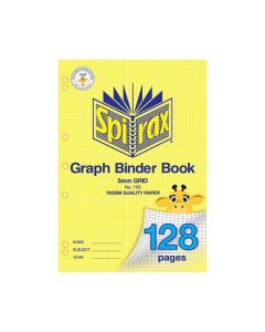 SPIRAX 135 GRAPH BINDER BOOK A4 5MM 128PAGE