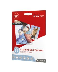 GBC LAMINATING POUCH PHOTO 175 MICRON PACK 10 MAGNETIC