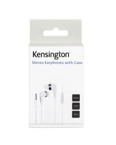 KENSINGTON STEREO EARPHONES WITH CASE - WHITE