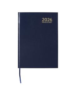CUMBERLAND 2026 CASEBOUND DIARY A4 DAY TO A PAGE BLUE