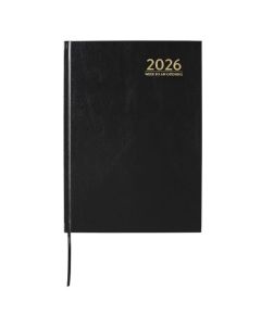CUMBERLAND 2026 CASEBOUND DIARY A4 WEEK TO VIEW BLACK
