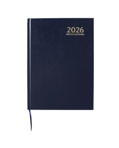 CUMBERLAND 2026 CASEBOUND DIARY A4 WEEK TO VIEW BLUE