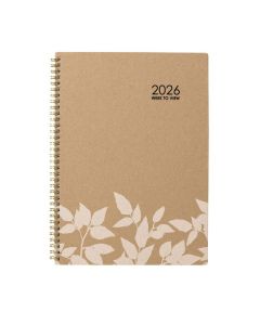 CUMBERLAND 2026 ECO WISE DIARY A4 WEEK TO VIEW KRAFT