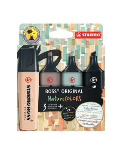 STABILO BOSS NATURE SET B 70/4-2-5 PACK 4