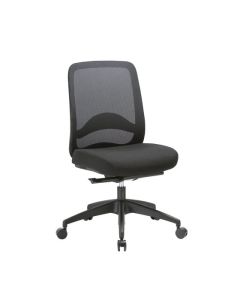 BURO VELA CHAIR-MESH BACK NO ARMS BLACK