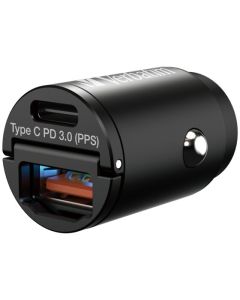 VERBATIM MINI CAR CHARGER 30W 2 PORTS PD & QC