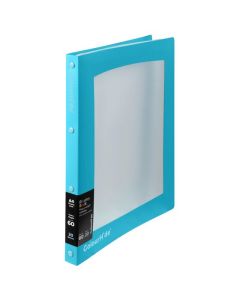 COLOURHIDE INSERT COVER DISPLAY BOOK REFILLABLE 20 SHEET SKY BLUE