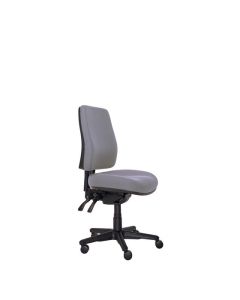 Buro Roma 3 Lever High Back Chair, Charcoal fabric