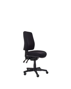 Buro Roma 3 Lever High Back Chair, Black fabric