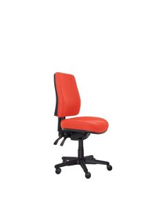 Buro Roma 3 Lever High Back Chair, Red fabric