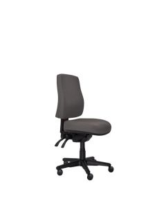 Buro Roma 3 Lever High Back Chair, SafeTex Charcoal fabric