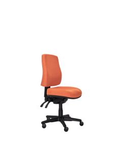 Buro Roma 3 Lever High Back Chair, SafeTex Rust fabric