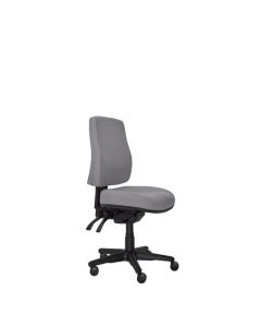 Buro Roma 3 Lever High Back Chair, SafeTex Smoke fabric