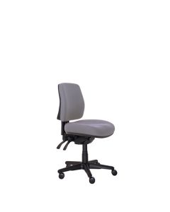 Buro Roma 3 Lever Mid Back Chair, Charcoal fabric