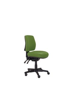 Buro Roma 3 Lever Mid Back Chair, Green fabric