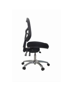 Buro Metro Chair with Seat Slide, Aluminium Base