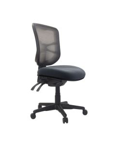 Buro Metro Chair with Seat Slide, Nylon Base, SafeTex Charcoal fabric