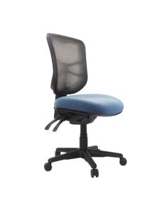 Buro Metro Chair with Seat Slide, Nylon Base, SafeTex Cobalt fabric