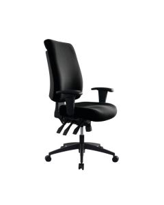 Buro Tidal High Back Chair with Arms, Black