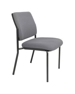Buro Lindis 4 Leg Black Frame, SafeTex Smoke fabric