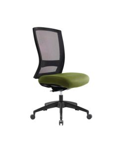 Buro Mentor Mesh Chair, Nylon Base - SafeTex Olive fabric