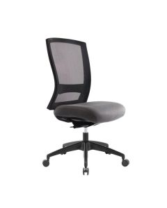 Buro Mentor Mesh Chair, Nylon Base - SafeTex Rust Smoke fabric