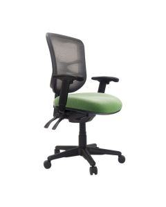 Buro Metro with Seat Slide and Arms, Nylon Base, SafeTex Olive fabric
