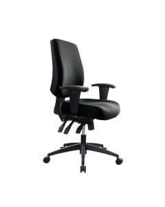 Buro Tidal Mid Back Chair with Arms, Black
