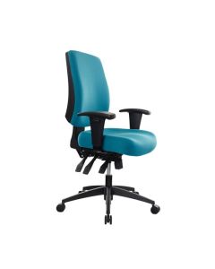 Buro Tidal Mid Back Chair with Arms, Teal