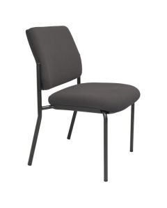 Buro Lindis 4 Leg Black Frame, SafeTex Charcoal fabric