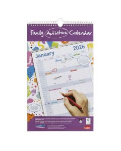 SASCO 2026 FAMILY ACTIVITY CALENDER 250X410MM