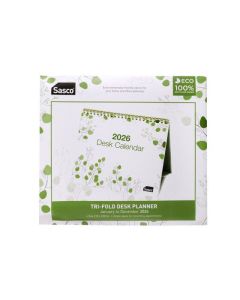 SASCO 2026 ECO-TRIFOLD DESK CALANDER 210X180