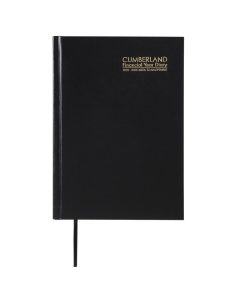 CUMBERLAND FY25/26 CASEBOUND DIARY A5 WTV BLACK