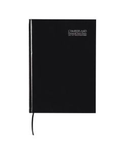 CMB FY26/27 CBOUND DIARY A4 WTV BLK